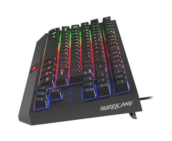 Natec Fury Membrane Gaming Keyboard HURRICANE TKL, backlight, US layout,