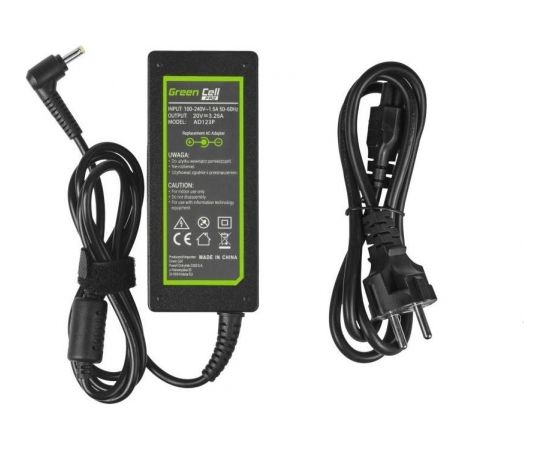 Green Cell PRO Charger / AC Adapter for Lenovo 65W / 20V 3.25A / 4.0mm-1.7mm