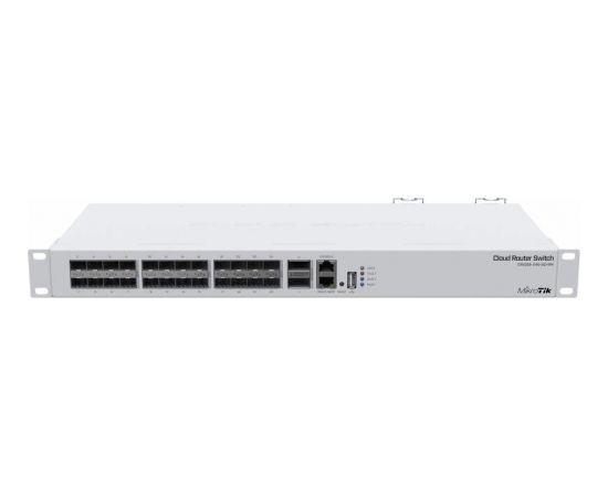 MikroTik Cloud Router Switch 326-24S+2Q+RM with RouterOS L5, 1U rackmount Enclosure