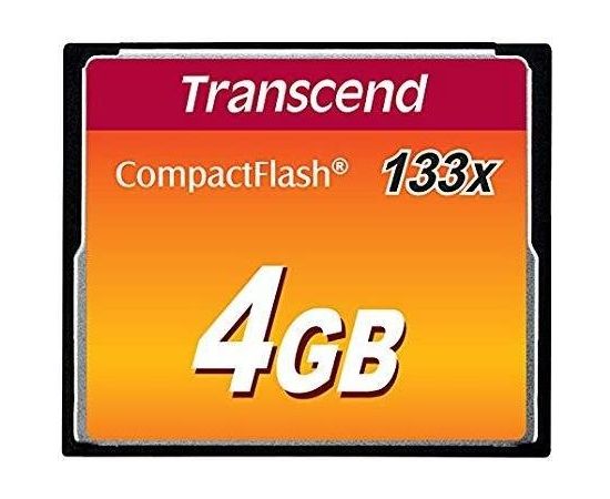 MEMORY COMPACT FLASH 4GB/SLC TS4GCF133 TRANSCEND