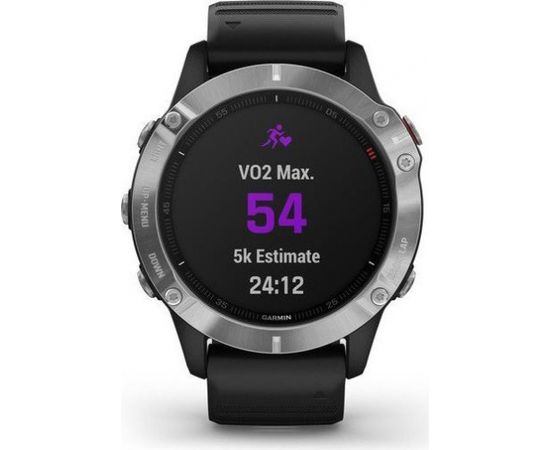 Garmin Fenix 6, серебристый/черный