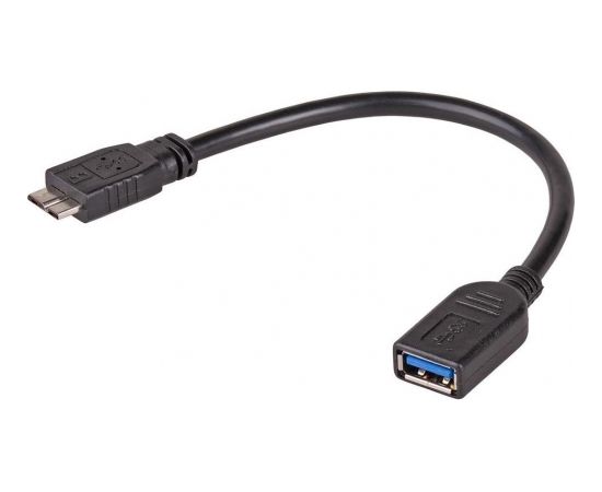 Akyga Cable adapter 15cm OTG USB-AF 3.0 / microUSB-BM 3.0 AK-AD-30