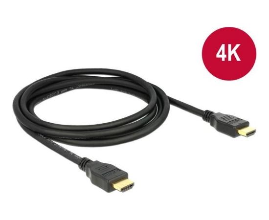 Delock Cable High Speed HDMI with Ethernet HDMI A male > HDMI A male 4K 2m