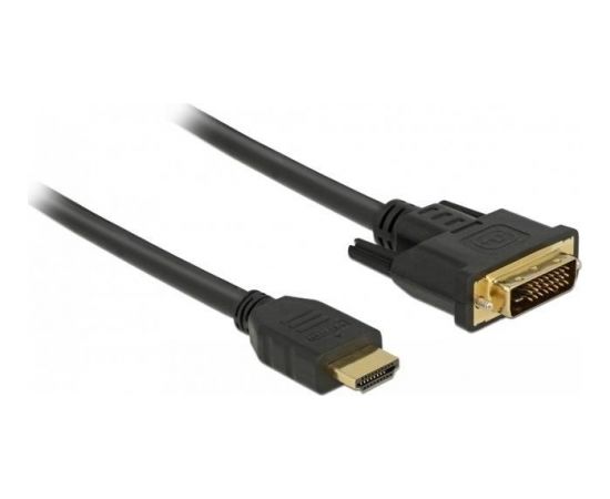 Delock HDMI to DVI 24+1 cable bidirectional 1 m