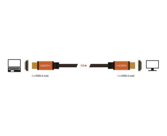 Delock Cable HDMI M/M V2.1 1,5m 8K 60HZ Black