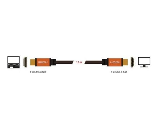 Delock Cable HDMI M/M V2.1 1,5m 8K 60HZ Black