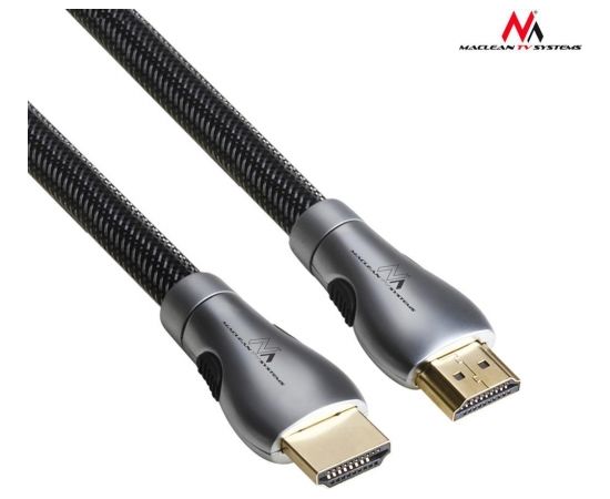 Maclean MCTV-705 Cable Lead HDMI-HDMI 3m v2.0 30AWG 4K 60Hz metal tip