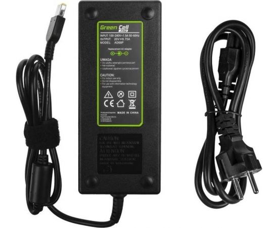 Charger / AC Adapter Green Cell PRO 20V 6.75A 135W for Lenovo Y70 Y50-70 Y70 Y70