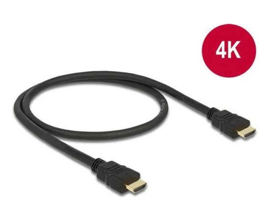 Delock Cable High Speed HDMI with Ethernet - HDMI A male > HDMI A male 4K 0.5m