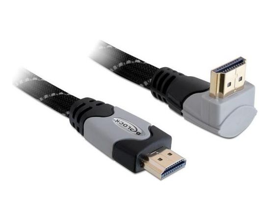 Delock Cable High Speed HDMI with Ethernet HDMI A male > HDMI A male angled 2m