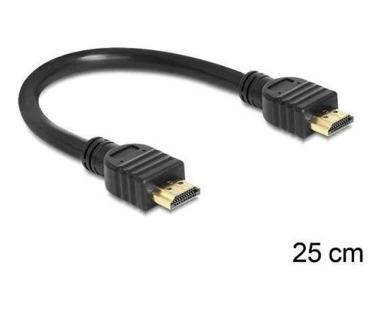 Delock HDMI V1.4 Ethernet Cable 0.25m male / male