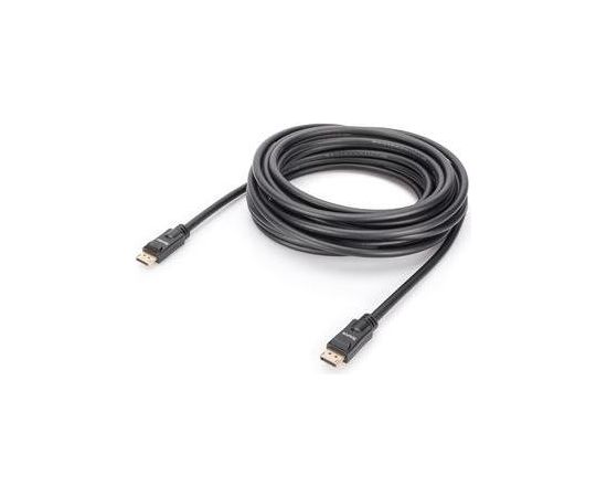 Assmann Cable DisplayPort 4K 60Hz UHD Type DP/DP M/M with amplifier interlock, black 10m