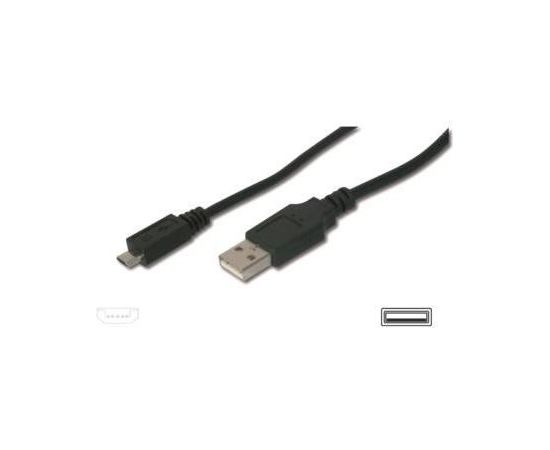 ASSMANN USB 2.0 HighSpeed Connection Cable USB A M(plug)/microUSB B M(plug) 1,8m