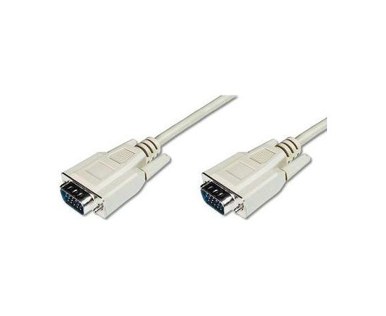 Assmann Cable VGA 1080p 60Hz FHD Type DSUB15/DSUB15 M/M grey 1,8m