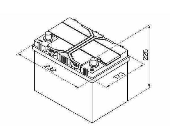 AKUMULATORS BAREN 64Ah 610A L2 64P 242x175x190-+ [CLONE] [CLONE]