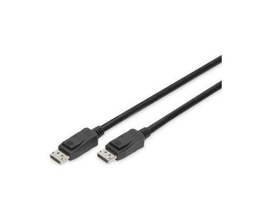 Assmann Cable DisplayPort 8K 30Hz UHD Typ DP/DP M/M with interlock black 1m