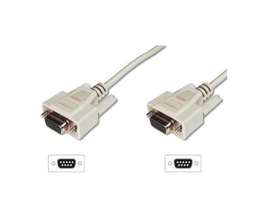 ASSMANN RS232 Connection Cable DSUB9 F (jack)/DSUB9 F (jack) 3m beige