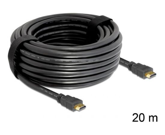 Delock Cable High Speed HDMI with Ethernet - HDMI A male > HDMI A male 20 m
