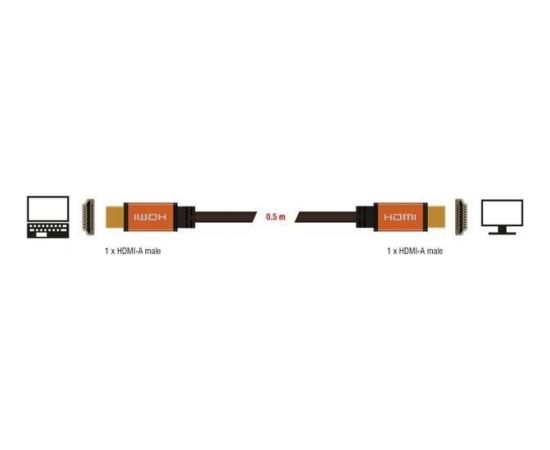 Delock Cable HDMI M/M V2.1 0.5m 8K 60HZ Black