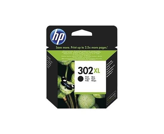 HP No. 302XL High Yield Black Original Ink Cartridge (480 pages)