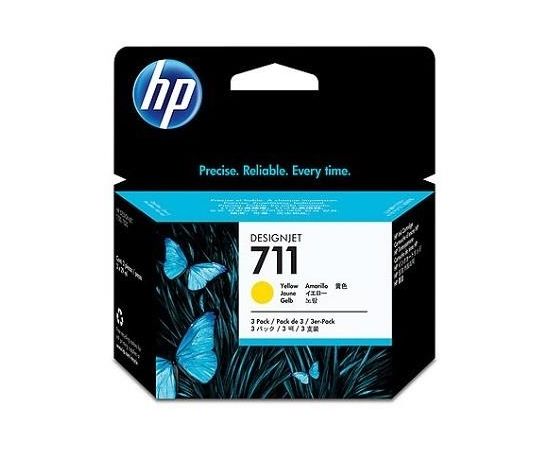 Hewlett-packard INK CARTRIDGE YELLOW NO.711/3-PACK 29ML CZ136A HP