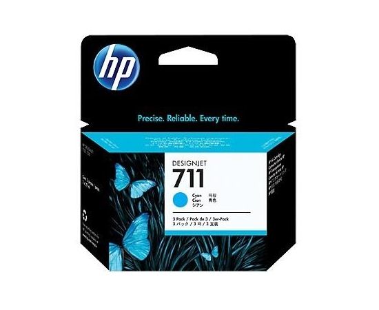 Hewlett-packard INK CARTRIDGE CYAN NO.711/3-PACK 29ML CZ134A HP