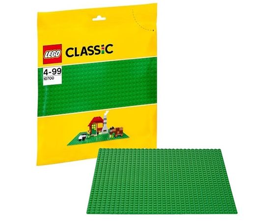 Lego Classic Celtniecības plāksne - zaļā krāsa (25x25), no 4 līdz 99 gadiem  10700