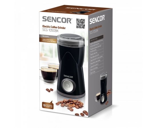 Sencor электрическая кофемолка, чёрная