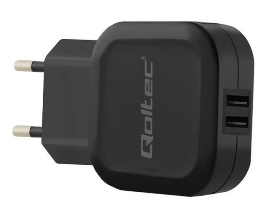 Qoltec AC adapter | 17W | 5V | 3.4A | 2xUSB