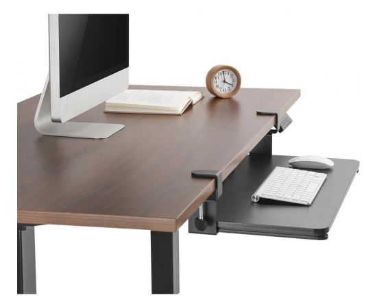 Maclean MC-839 Keyboard Mouse Holder Sliding Under Desk Extra Sturdy