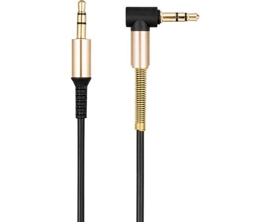 Hoco UPA02 Premium  Aux Ligzdas 3.5mm spraudnis uz 3.5mm spraudnis Stereo Audio 1m Fleksibls Kabelis 24K Mlens