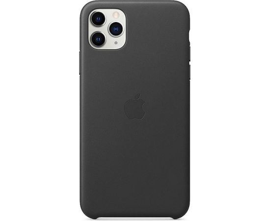 Apple iPhone 11 Pro Max Leather Cover Black