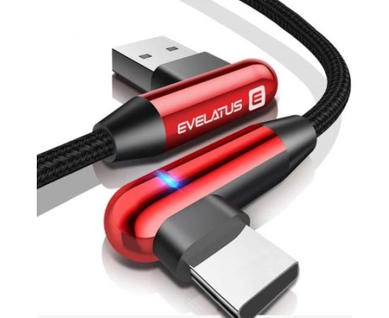 Evelatus Type-C Data Cable TPC05 L-Shape  Red