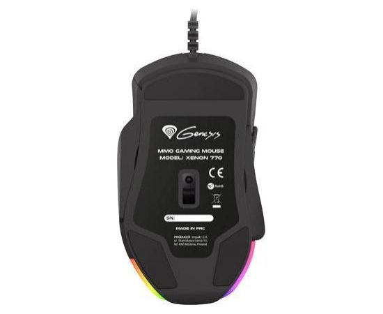 Natec Genesis Gaming mouse XENON 770, USB, RGB, 10 200 DPI