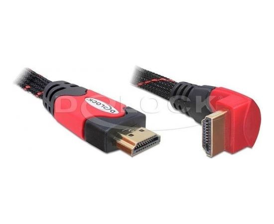Delock Cable High Speed HDMI with Ethernet HDMI A male > HDMI A male angled 3m