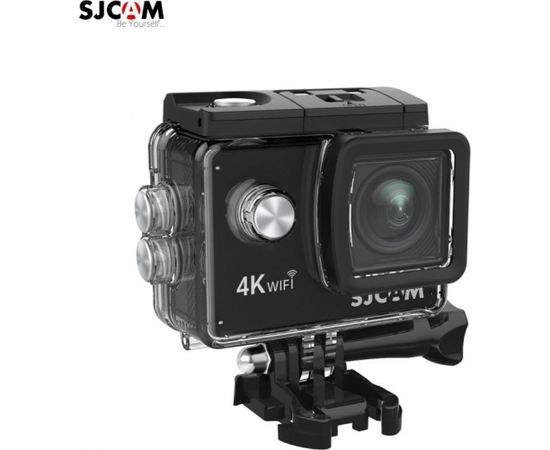 SJCam SJ4000 AIR 4K Wi-Fi Ūdendroša 30m Sporta Kamera 16MP 170 grādi 1080p HD 30fps 2.0" LCD Ekrāns Melna