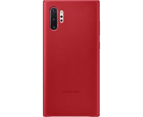 Samsung Galaxy Note 10+ Leather Cover Red