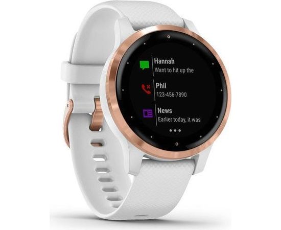 Garmin vivoactive 4S, rose gold/white GPS watch