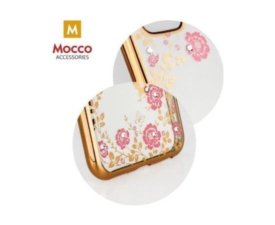 Mocco Electro Diamond Силиконовый чехол для Huawei Mate 30 Lite Золотой - Прозрачный