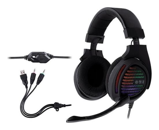 Headphones TRACER GAMEZONE Aligator RGB rainbow LED