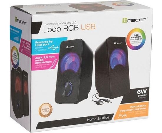 Speakers TRACER 2.0 Loop RGB USB