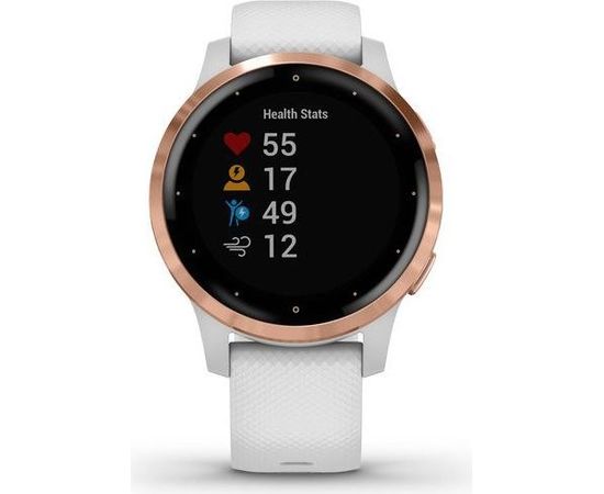 Garmin vivoactive 4S, rose gold/white GPS watch