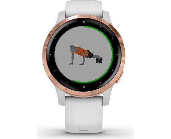 Garmin vivoactive 4S, rose gold/white GPS watch