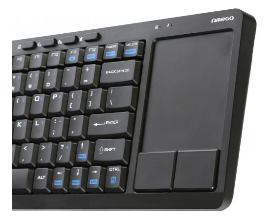 Omega wireless keyboard US SmartTV OKB004B, black (43666)