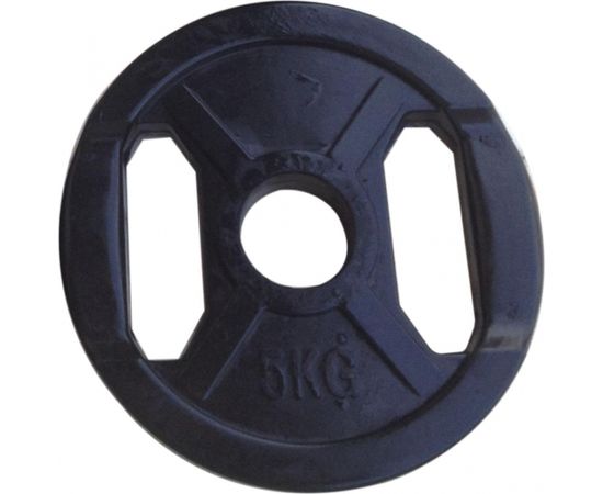 5kg svaru disks melns gumijots ø50mm WP006