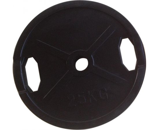 25kg svaru disks melns gumijots ø50mm WP006