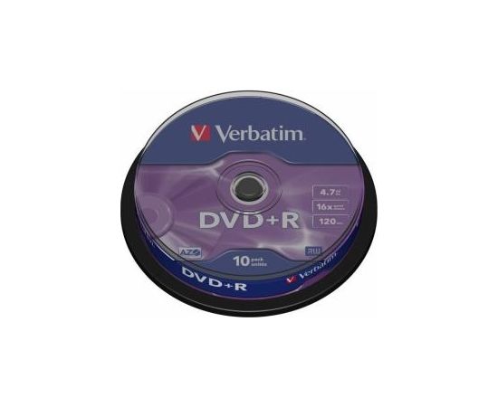 Matricas DVD+R AZO Verbatim 4.7GB 16x 10 Pack Spindle