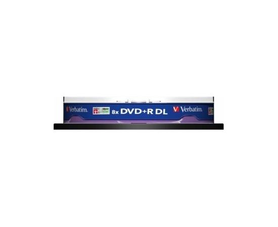 Matricas DVD+R DL Verbatim 8.5GB Double Layer 8x AZO, 10 Pack Spindle