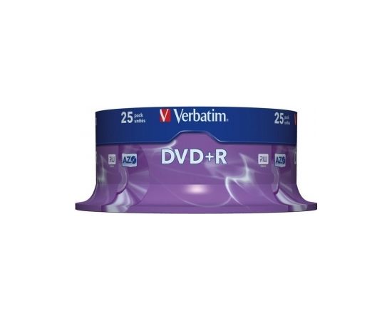 Matricas DVD+R AZO Verbatim 4.7GB 16x 25 Pack, Spindle