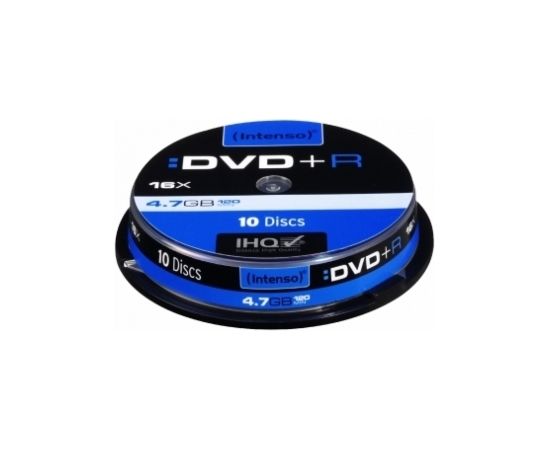 Matricas Intenso DVD+R 4.7 GB 16x 10 Pack Slim Case CD DVD Матричные Диски